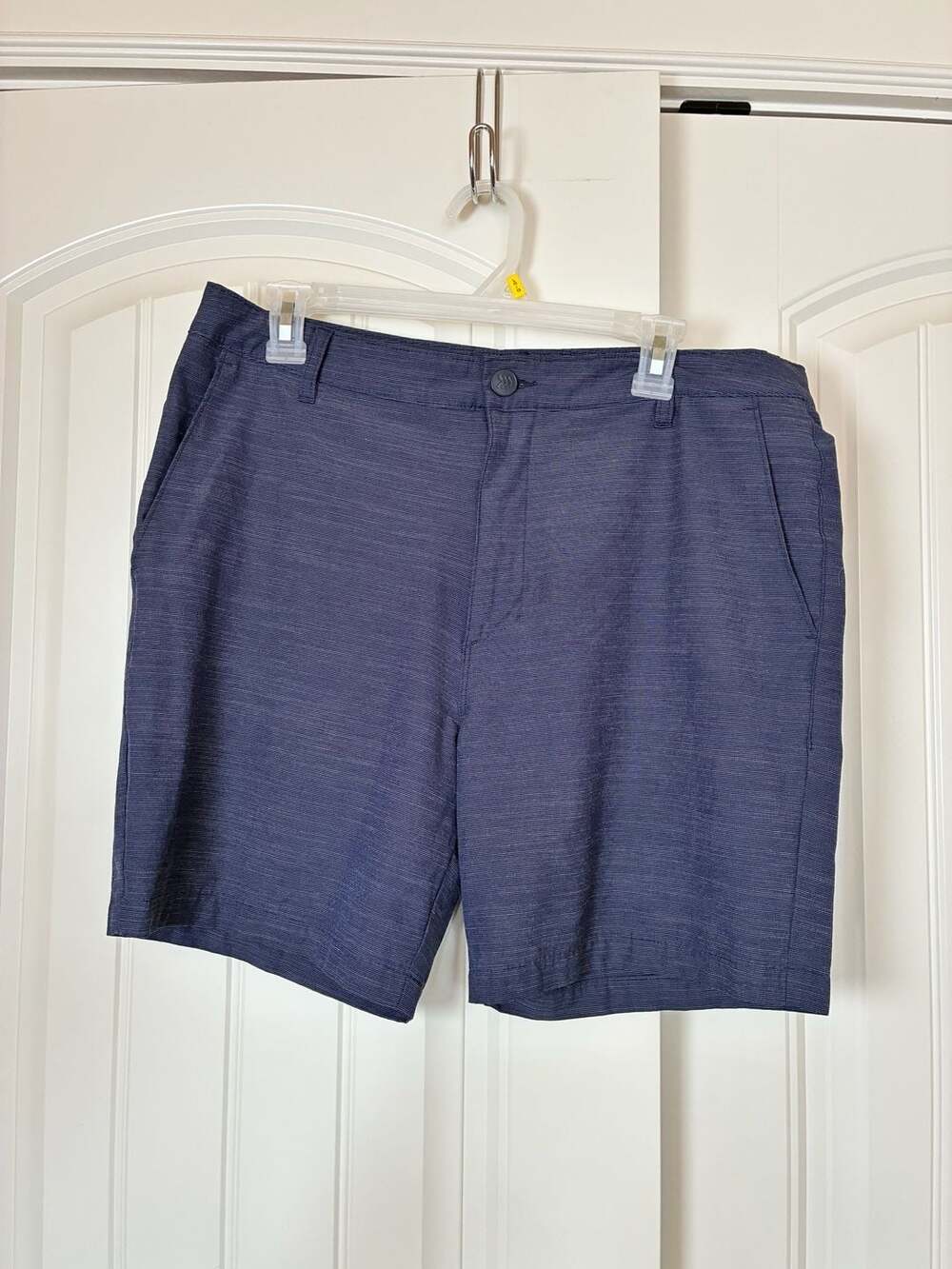 All in Motion Men's Navy Blue Heathered Golf Performance Shorts Size 36